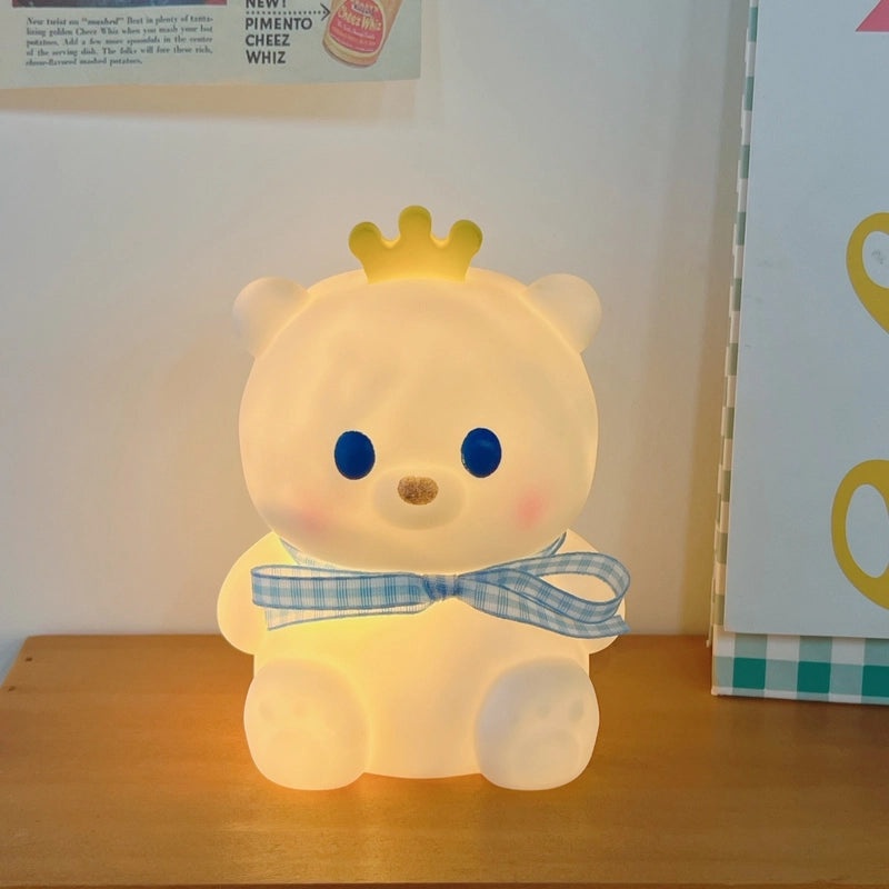 Adorable Bear, Pig, and Duck Vinyl Night Light for Indoor Use | Home Decor Lighting