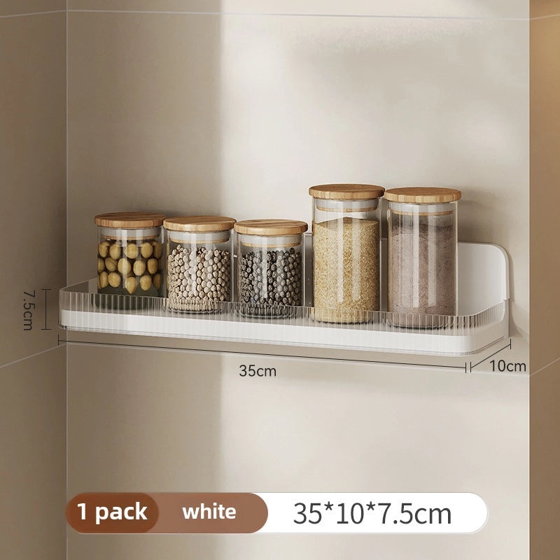 Wo Dou Kitchen Wall Mount Rack Set with Knife Holder, Chopsticks Cage, Pot Cover Storage Box | Kitchen Storage & Organization