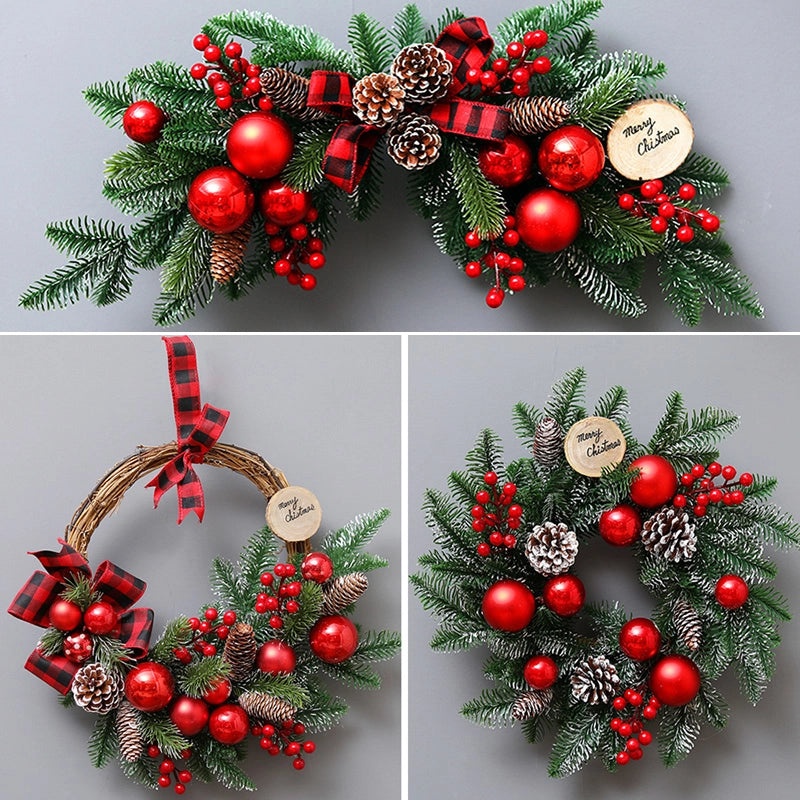 Christmas Rattan Garland Door Hanging Pendant for Living Room Window and Wall Decoration|Home Decor