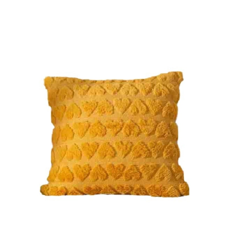 Elegant Heart Shaped Plush Pillow Covers for Sofa | Home Decor