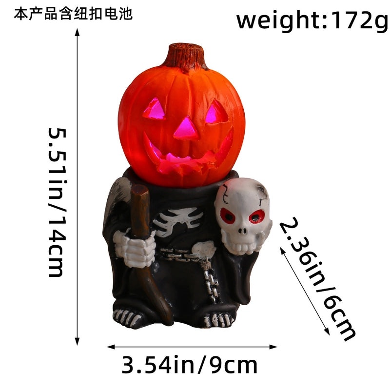 Halloween Resin Color Block Ornaments for Holiday Festival | Seasonal Decor