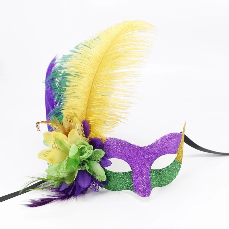 Easter Mardi Gras Feather Plastic Party Mask Selfie Props Holiday Accessories 1 Piece|Party Supplies & Accessories