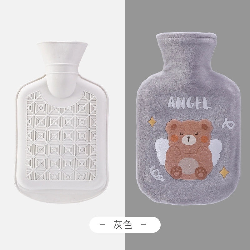 Cartoon Bear Plush Hot Water Bag for Women Winter Hand Warmer Japanese Korean Style|Hot Water Bags & Hand Warmers