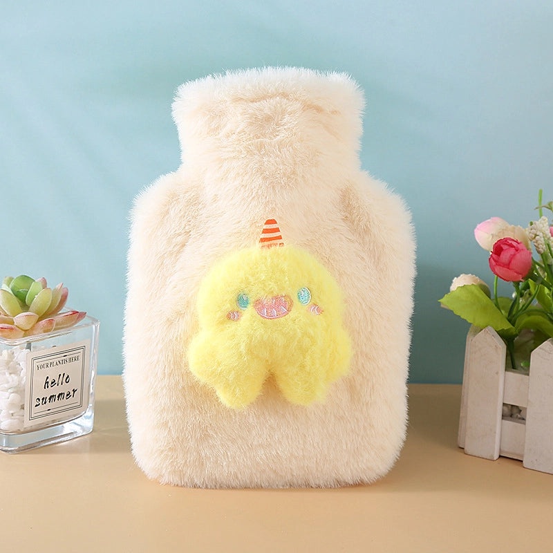 Adorable Cartoon PVC Hot Water Bottle for Fans & Heating | Home & Living Accessories
