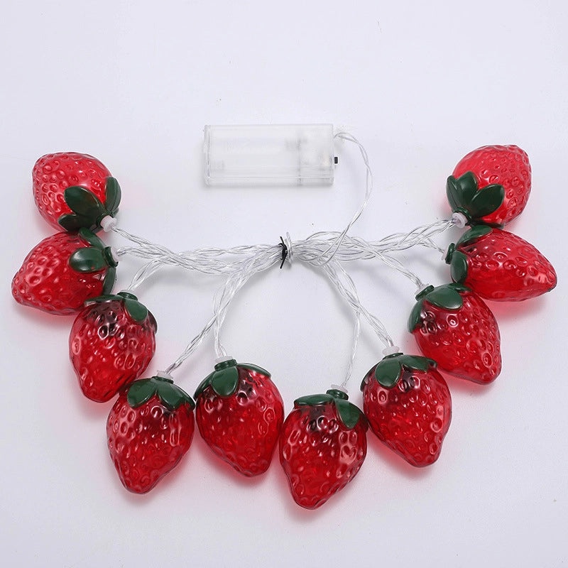 Strawberry and Pineapple LED Indoor Decorative String Lights | Home Decor Lighting