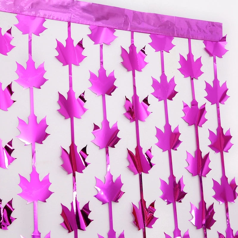 Minimalist Leaf Pattern PET Door Curtain for Party and Festival Decor|Home Decor