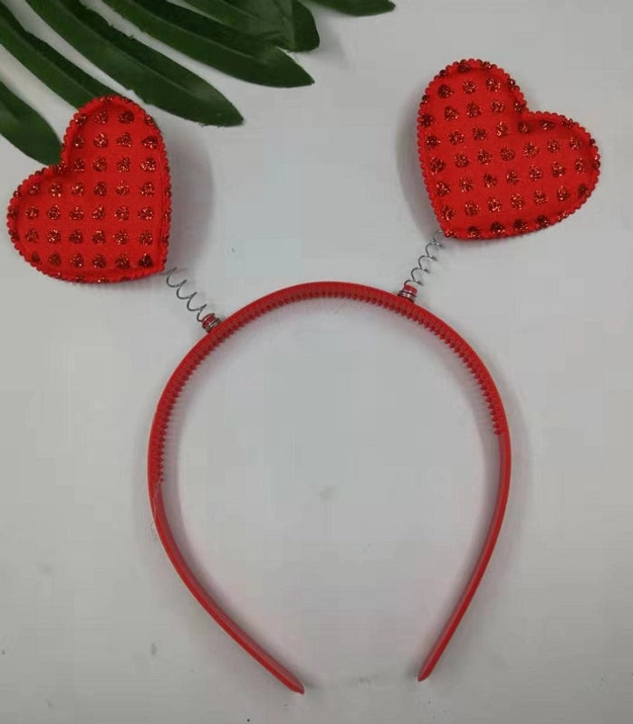 Red Heart Love Hairband 3D Valentine's Day Headband Festive Hair Accessories | Hair Accessories