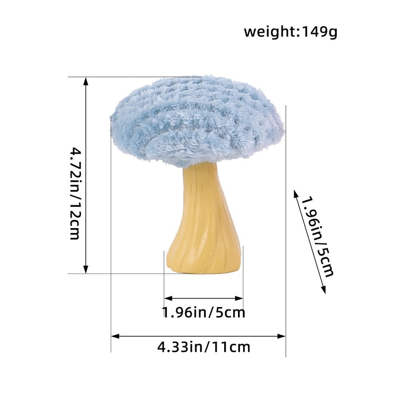 Minimalist Mushroom Plush Decorative Ornament Soft PP Cotton Gypsum Art Decoration|Home Decor