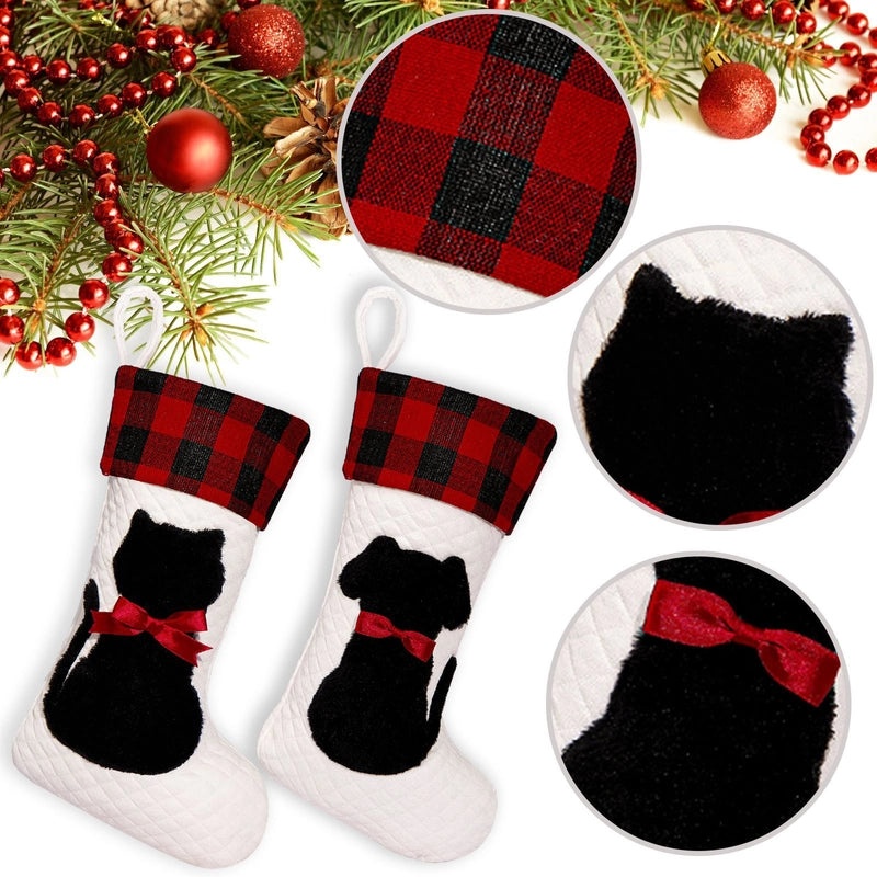Christmas Nordic Modern Dog Cat Party Socks Gift Bags | Pet Accessories & Holiday Gifts
