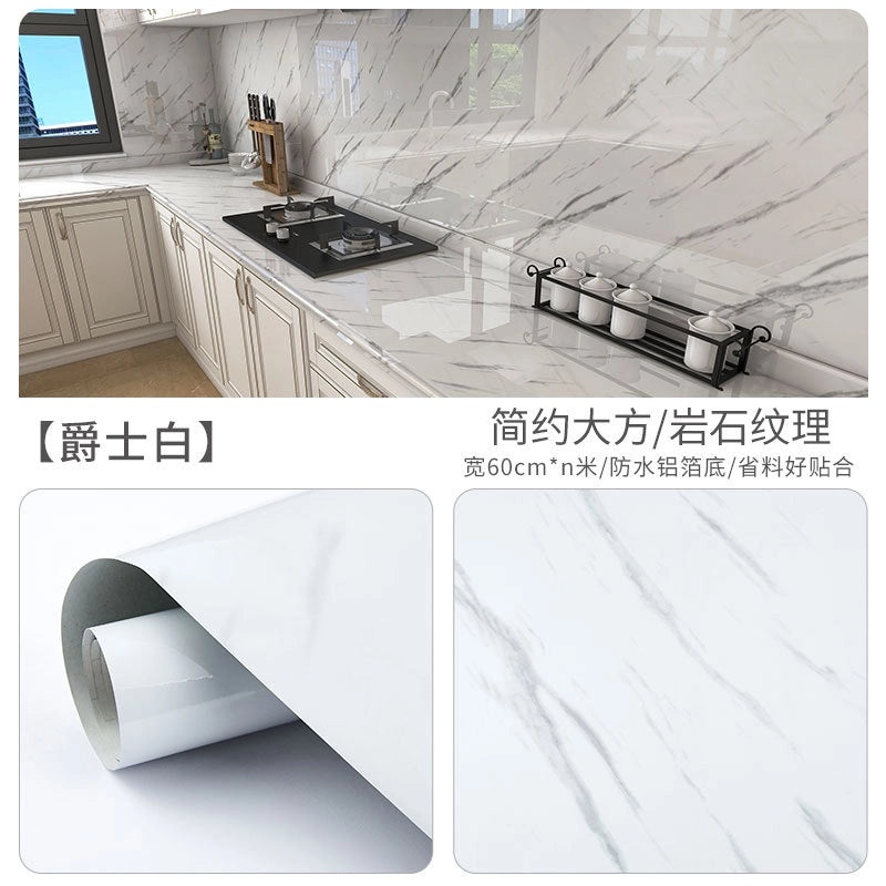 Waterproof Oil-Proof Kitchen Wall Stickers High Temperature Resistant Self-Adhesive Decorative Wallpaper|Home Decor Wall Stickers