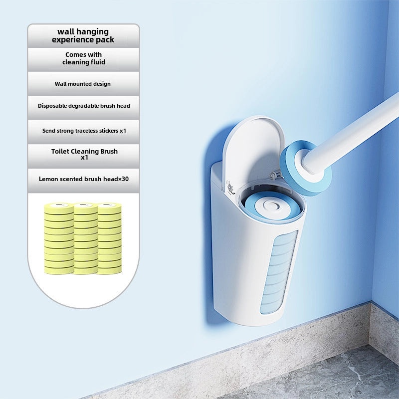 Disposable Toilet Brush Replacement Set Wall-Mounted Household Cleaning Brush | Bathroom Accessories