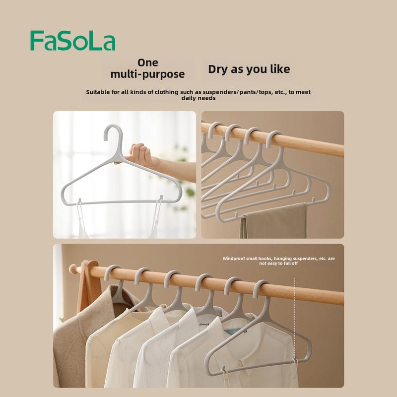 FaSoLa Seamless Plastic Drying Rack with Corner Hooks for Clothes Storage and Cabinet Hanging | Home Storage & Organization