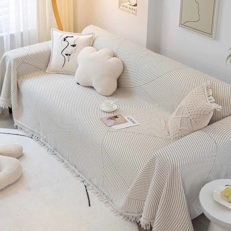 Universal Sofa Cover Dustproof All-Season Nordic Style Sofa Towel Blanket|Home Decor & Sofa Accessories