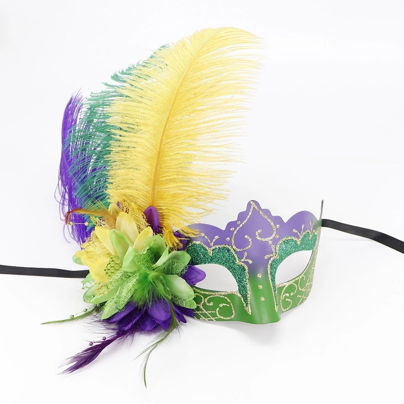 Easter Mardi Gras Feather Plastic Party Mask Selfie Props Holiday Accessories 1 Piece|Party Supplies & Accessories