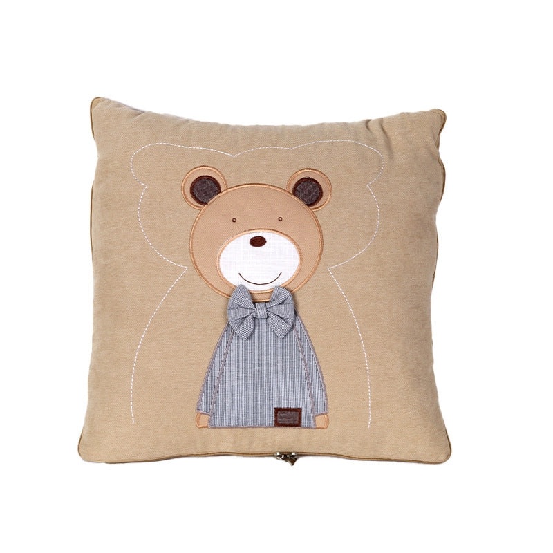 Cartoon House Pillow Quilt Multifunctional Dual-use Blanket and Pillow Two-in-One Soft Cozy Bedding|Home Textiles & Bedding