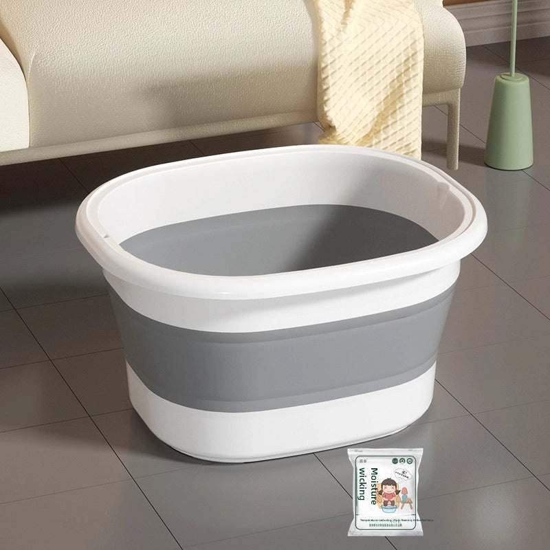 Foldable Silicone Foot Bath Bucket for Home Use | Foot Care & Massage Accessories