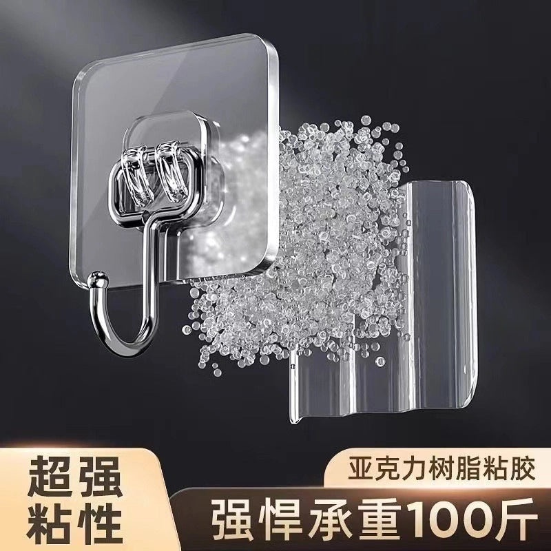Large Transparent Strong Adhesive Hook for Kitchen & Bathroom | Home & Living Accessories