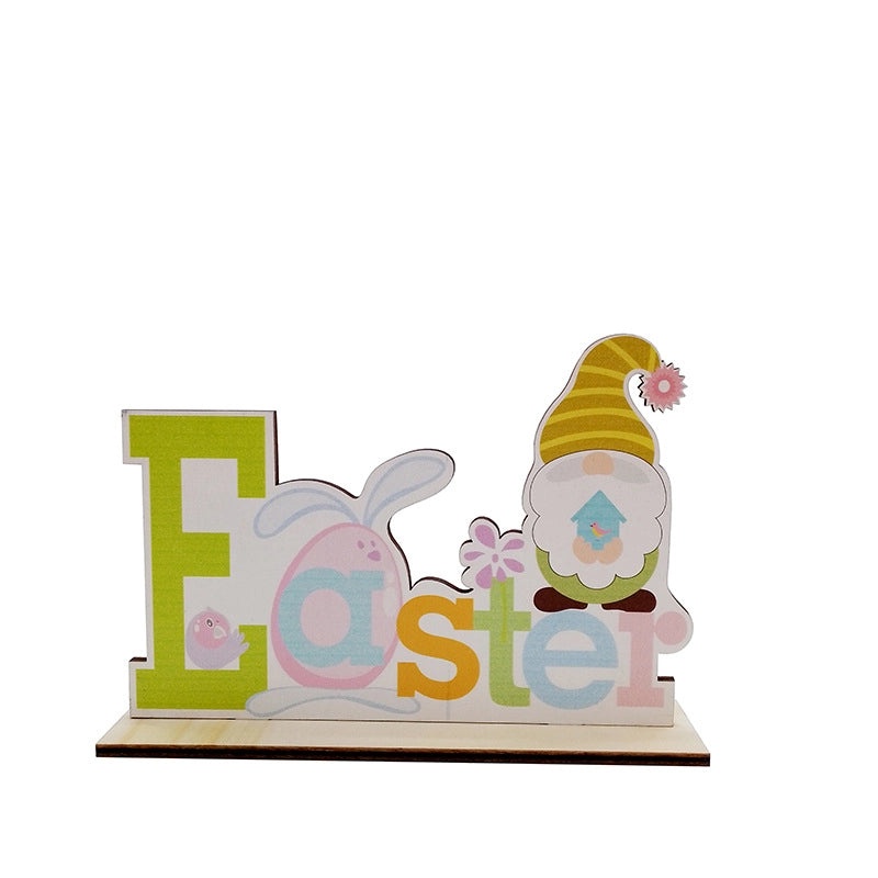 Easter Casual Elegant Wooden Letter Boxwood Table Decoration for Holiday Banquet Party 1 Piece|Home Decor