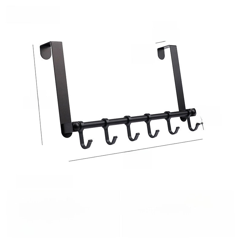 Punch-Free Space Aluminum Door Hook for Bedroom & Bathroom | Home Organization & Storage