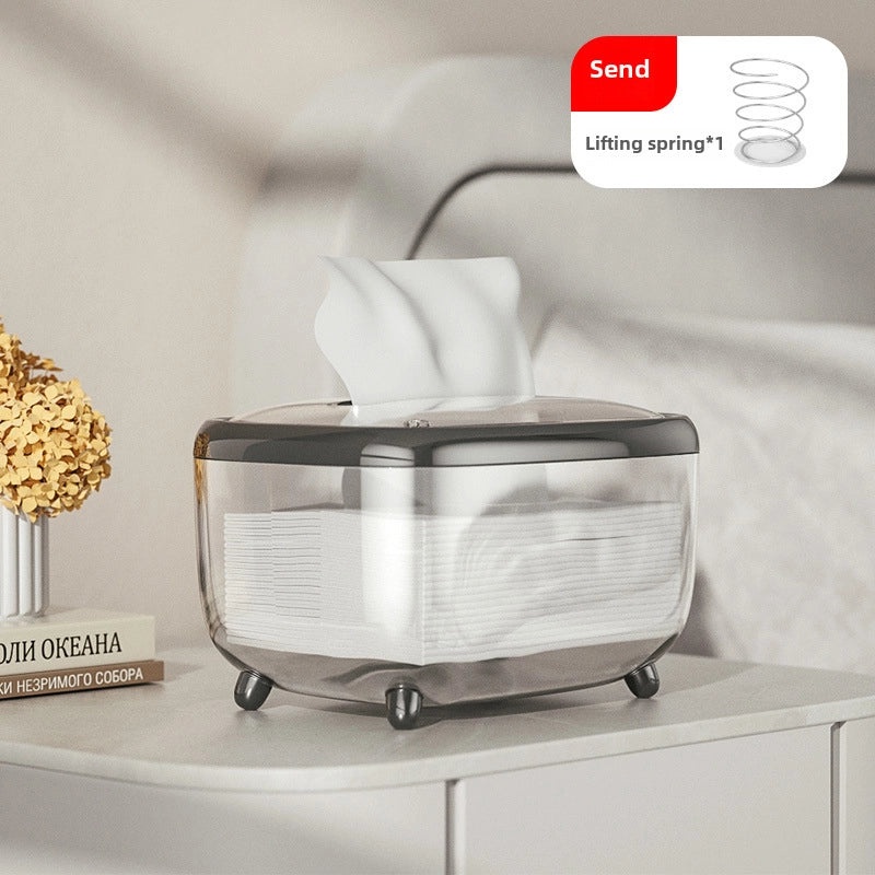 Modern Transparent Tissue Box Napkin Holder High-end Minimalist Living Room Storage | Home Decor Storage Organizers