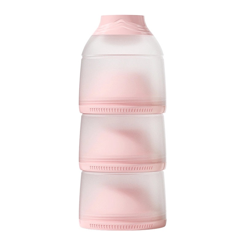 Oberney Portable Three-layer Milk Powder Storage Box Large Capacity Detachable Sealed Container|Baby Feeding Accessories