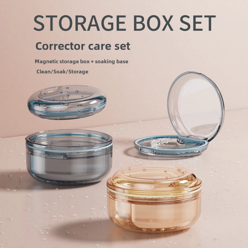 Portable Multi-layer Orthodontic Retainer Storage Box Set | Dental Accessories