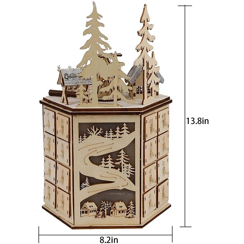 Geometric Wooden Christmas Tree Ornament for Home Decor | Christmas Decorations