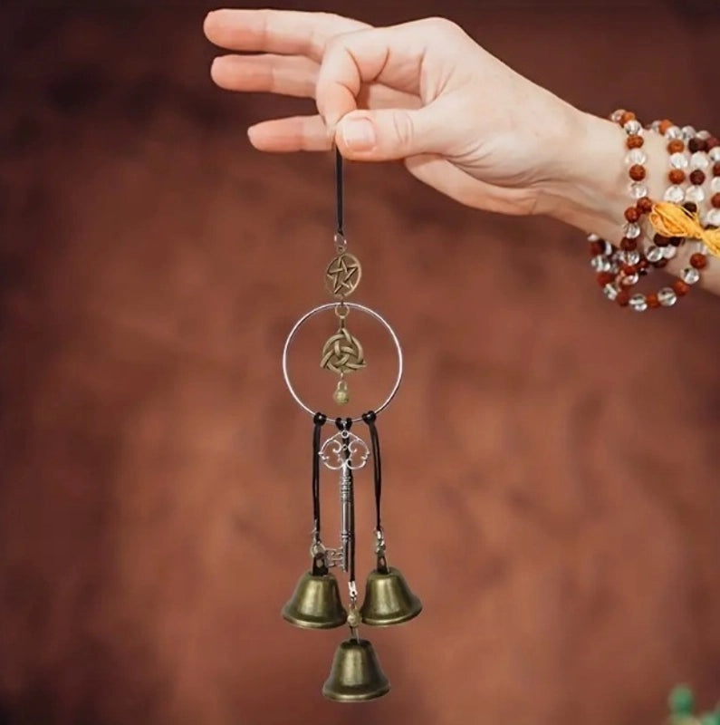 Celtic Witch Wind Bell Amulet Pendant for Home Door Handle and Window Sill Decoration | Home Decor Accessories