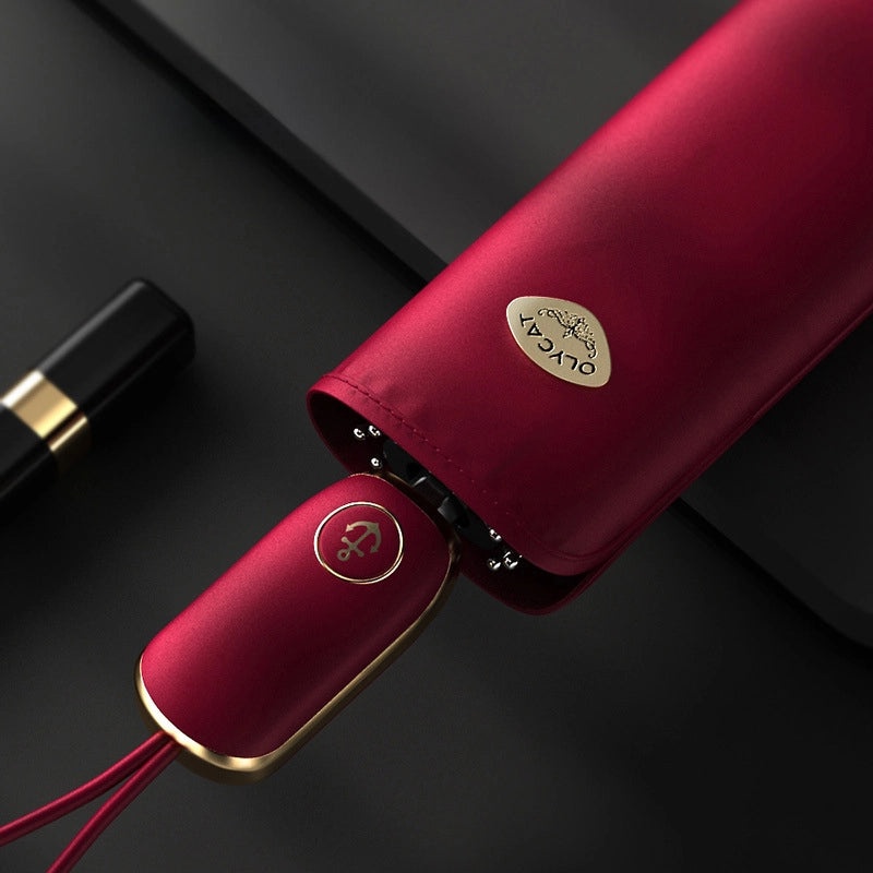 Lycat Ouli Cat Automatic Three-Fold Sunny Umbrella with UV Protection and Sunscreen | Umbrellas & Sunshades