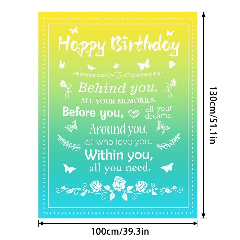 Cozy Polyester Letter Print Blanket for Couch and Sofa Decor | Home Textiles & Throws