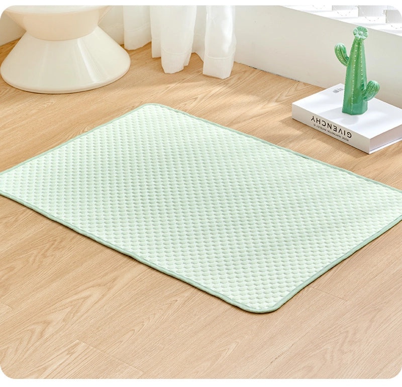 Cooling Ice Silk Pet Pad for Dogs and Cats Portable Breathable Summer Sleeping Mat for Home and Car | Pet Cooling Accessories