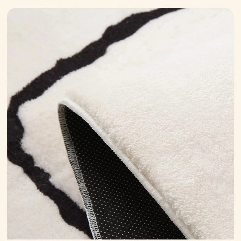 Plaid Cherry Bow Knot Faux Cashmere Bath Mat for Bathroom | Home Decor & Bath Accessories