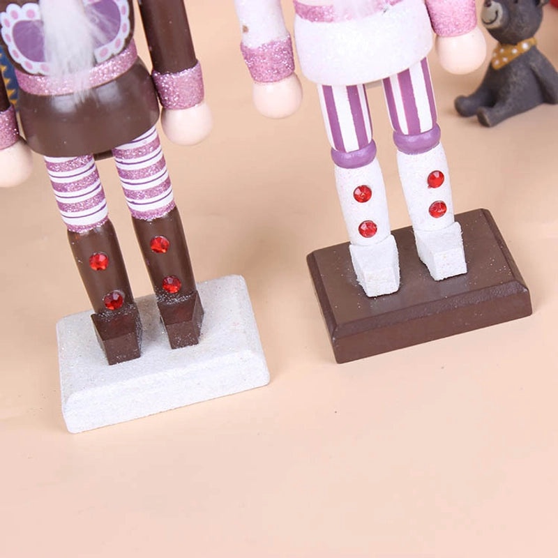 Hand-Painted 26CM Nutcracker Cake Man Figurine | Home Decor & Gifts