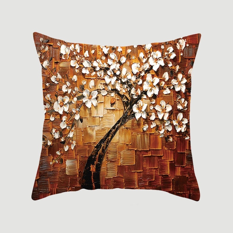 Modern Pastoral Letter and Plant Linen Pillow Covers for Couch and Sofa Decor | Home Decor & Pillows