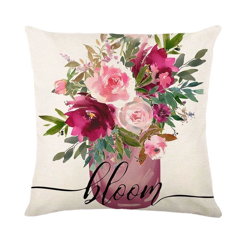 Minimalist Color Block Linen Pillow Covers for Vacation | Home Decor & Bedding