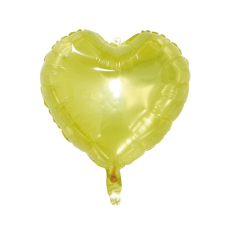 18 Inch Heart-Shaped Aluminum Foil Balloon for Wedding Valentine’s Day New Year Decoration | Party Supplies & Balloons