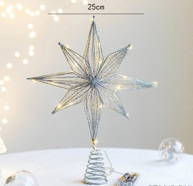 Minimalist Star Iron Art Christmas Selfie Light Decoration | Holiday Decorations