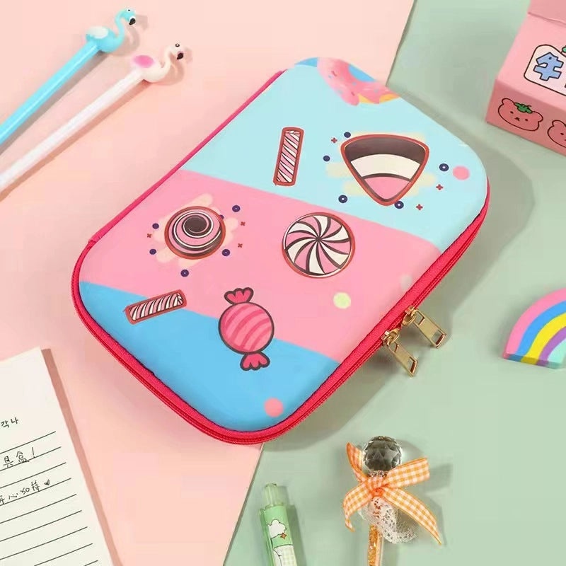 Cute EVA PU Cartoon Pencil Case for School Supplies | School Stationery