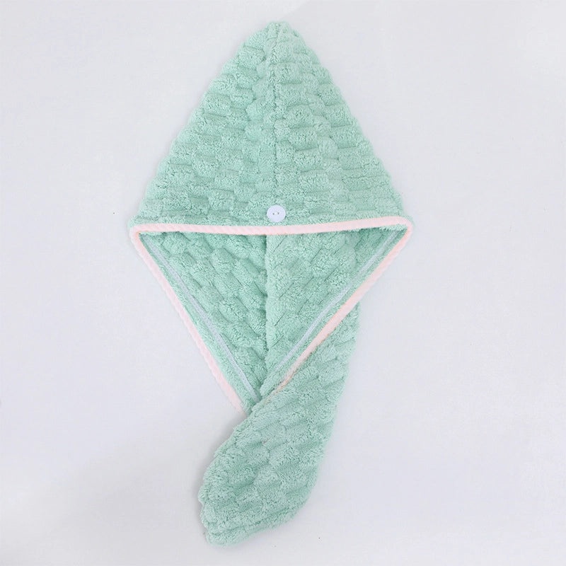 Quick-Dry Cloud Pattern Hair Drying Towel Hat Women's Wearable Thick Absorbent Bath Towel|Personal Care Accessories