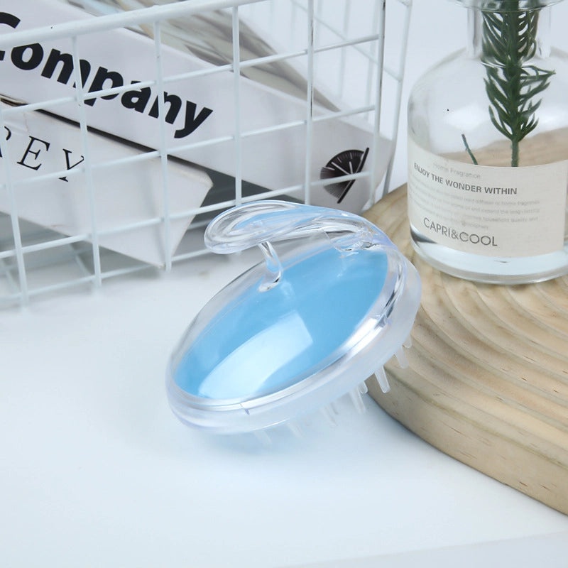 Silicone Scalp Massage Shampoo Brush Transparent Crystal Head Hair Washing Comb|Hair Care Accessories