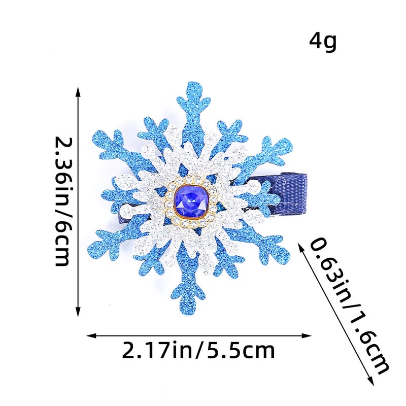 Christmas Snowflake Hairpin Cute Holiday Festival Plastic Accessory|Hair Accessories