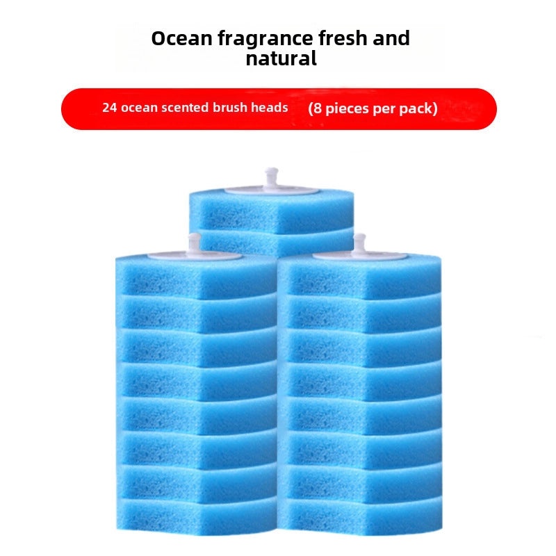 Disposable Long Handle Toilet Brush Set with Replaceable Heads for Household Deep Cleaning|Home Cleaning Supplies