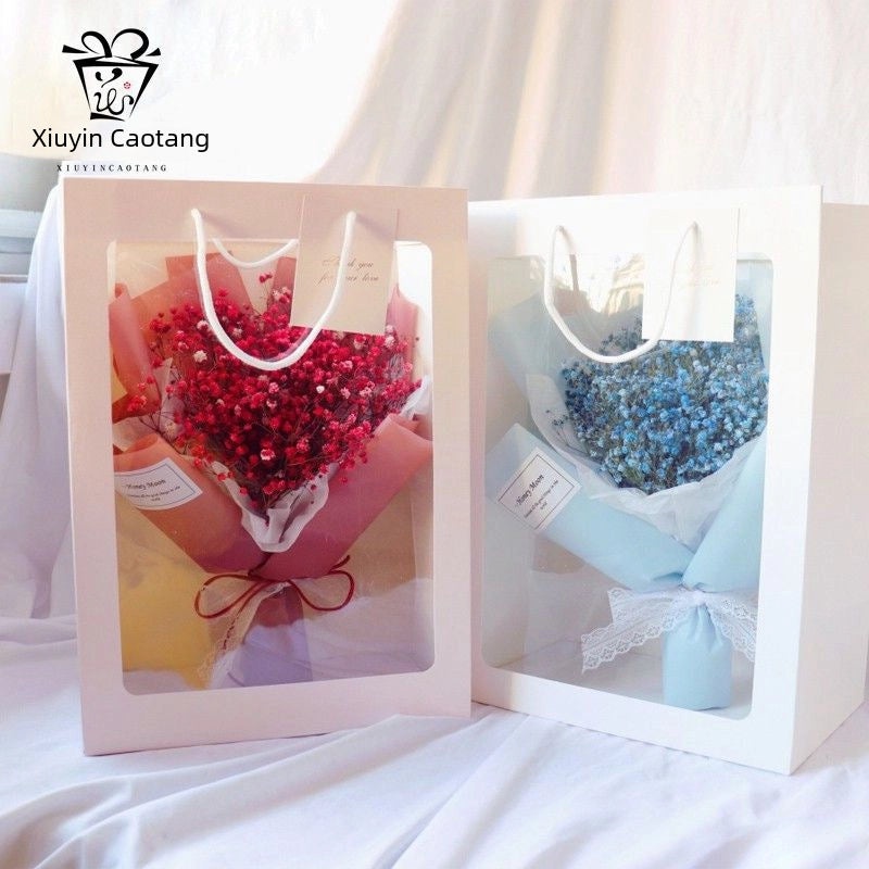 6 Pack Eco-Friendly Floral Wrapping Paper and Bags for Bouquets with Flower Box Liners|Flower Wrapping Materials