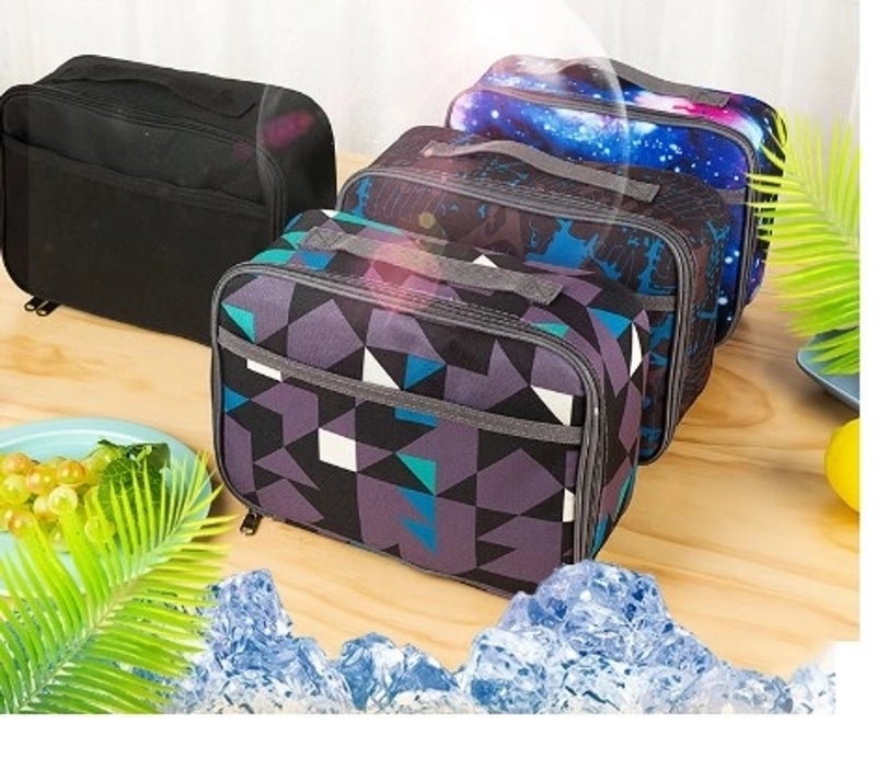 Stylish Color Block Oxford Picnic Tote Bag for Casual Outings|Casual Bags & Totes