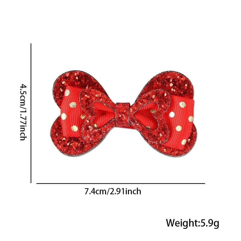 Sweet Heart Bow Knot Felt Hairpin for Valentine's Day Party Date | Hair Accessories