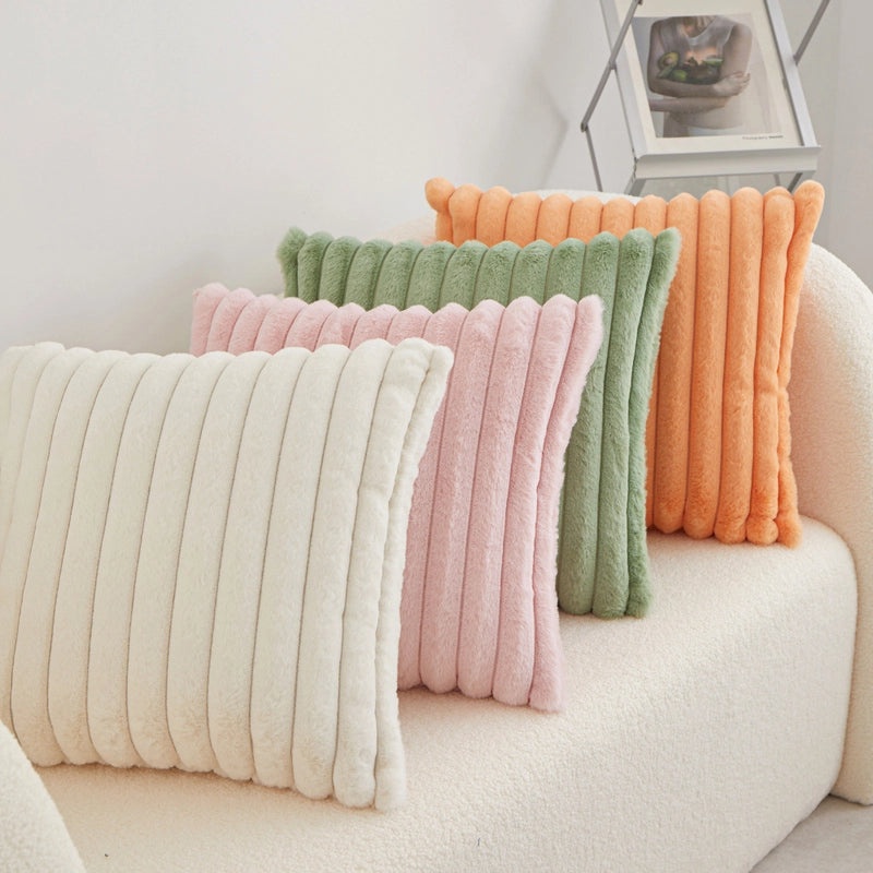 Cozy Minimalist Solid Color PP Cotton Plush Throw Pillow for Home Decor|Home Textile Accessories