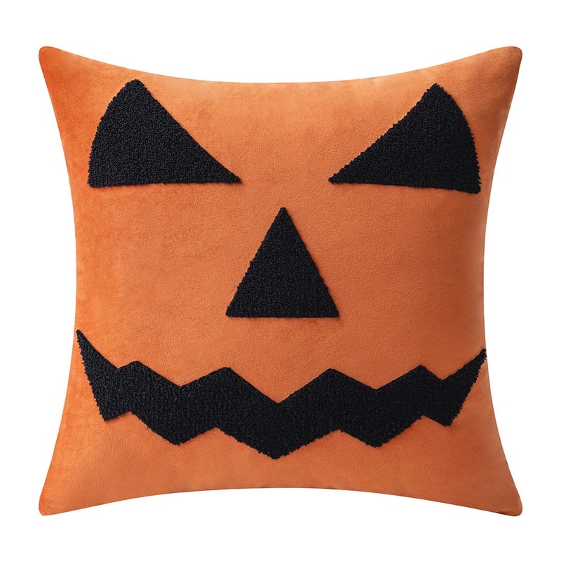 Halloween Minimalist Letter Polyester Pillow Covers for Couch Sofa Decor|Home Decor Pillows