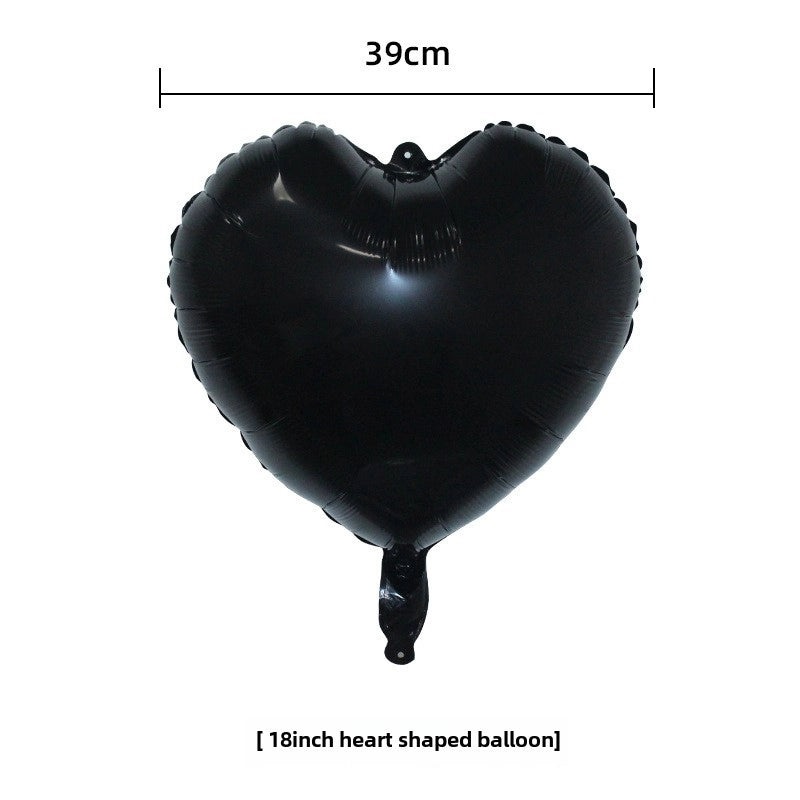 18 Inch Heart-Shaped Aluminum Foil Balloon for Wedding Valentine’s Day New Year Decoration | Party Supplies & Balloons