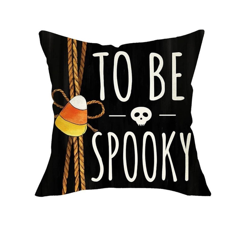 Halloween Minimalist Skull Ghost Linen Pillow Covers for Couch Sofa Decor | Home Decor Pillows