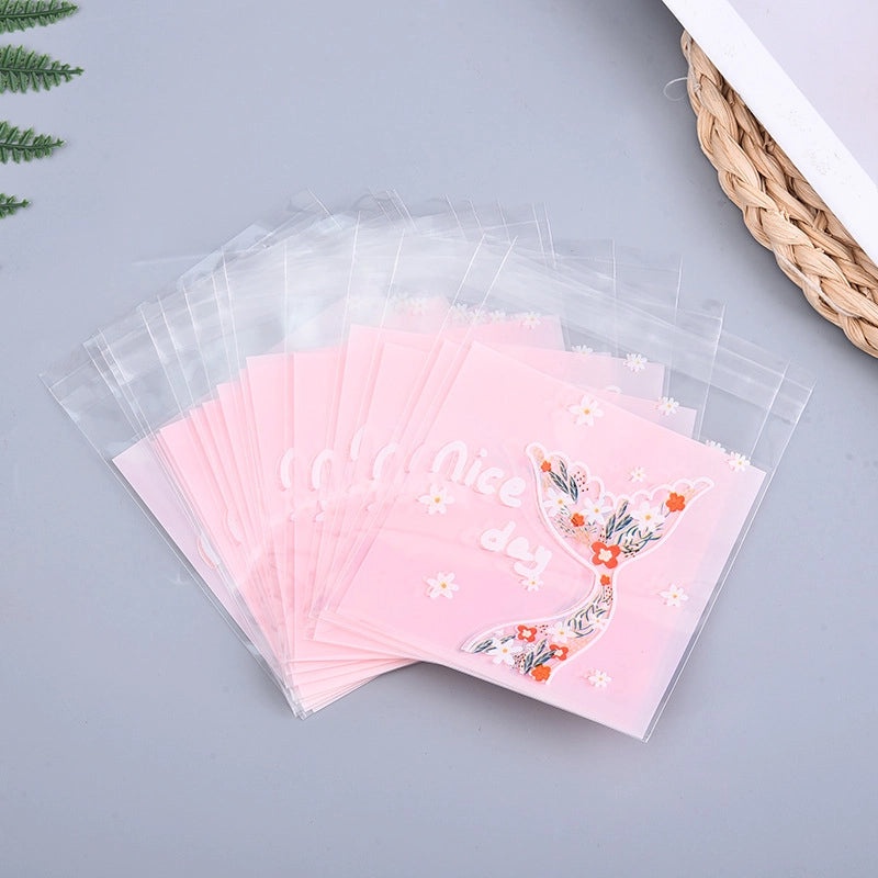 Creative Mermaid Tail Self-Adhesive OPP Bag for Biscuit and Dessert Packaging | Packaging Bags